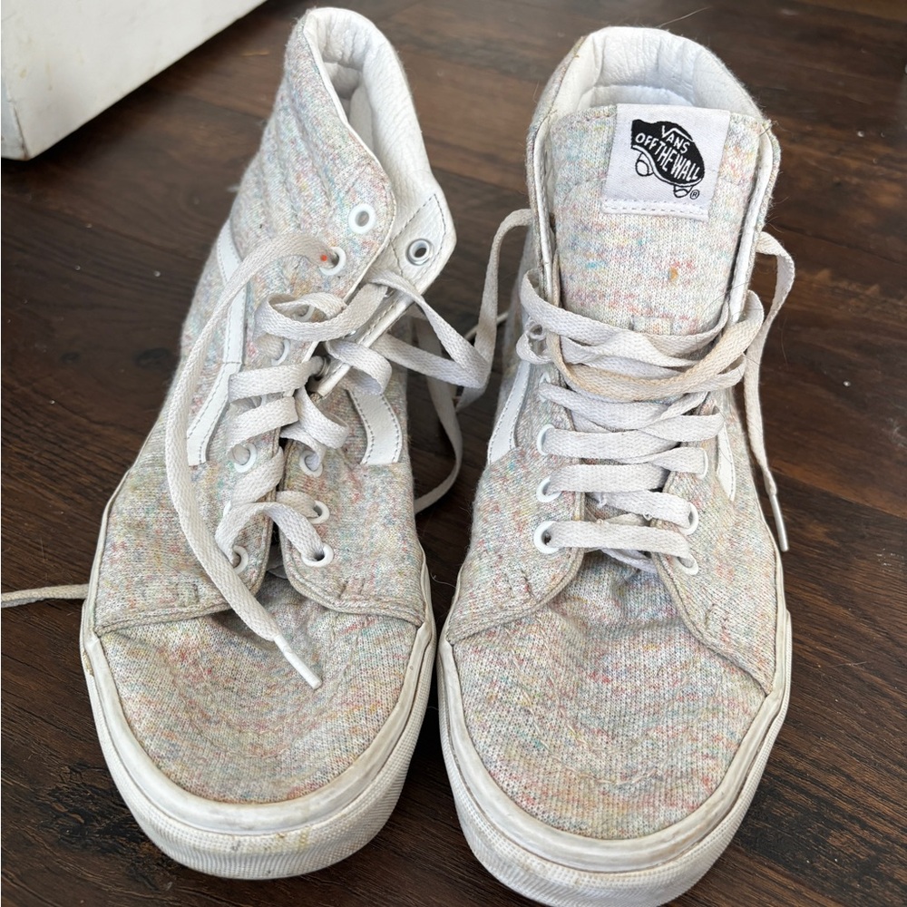 Vans Jersey Rainbow High-Top Skate Shoes